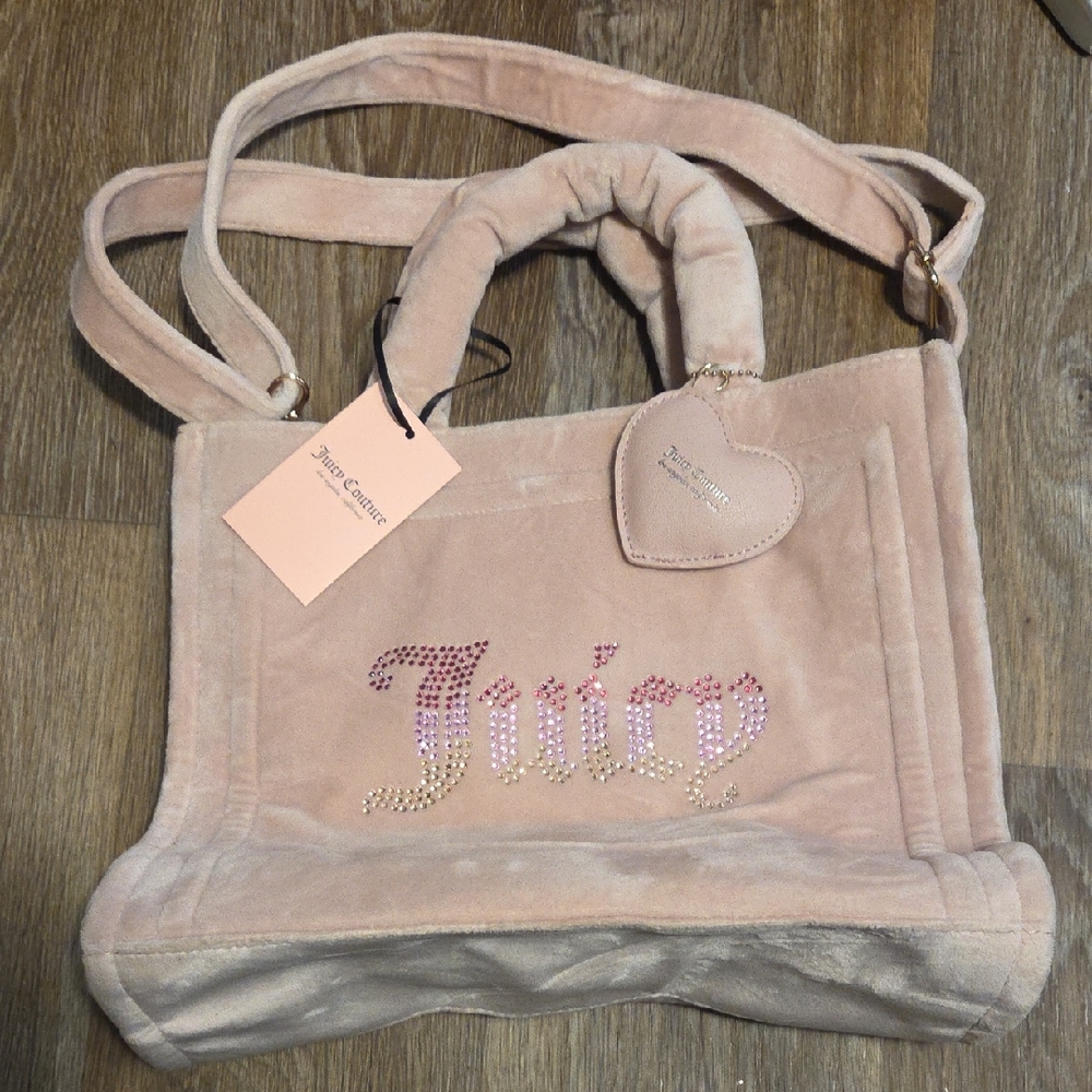 Juicy Couture Blush Velvet Tote